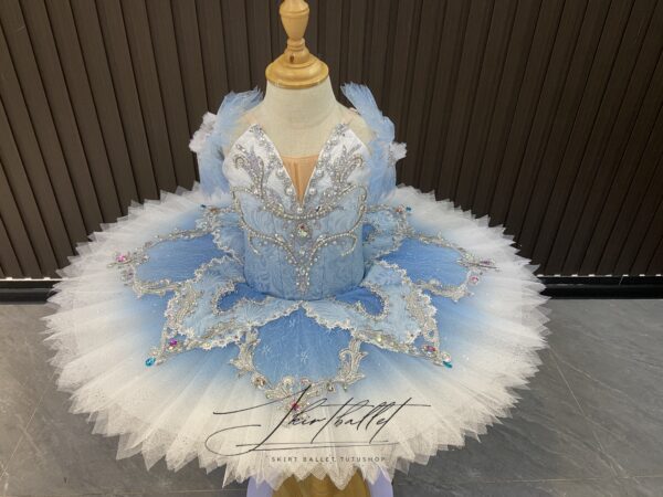professional custom-made blue bird variation tutu skirt